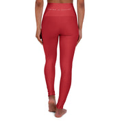 Boxing is Passion™ Dark Red High Waisted Yoga Leggings