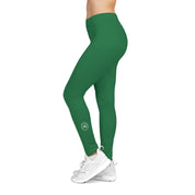 Boxing is Passion™ Dark Green Women's Casual Leggings