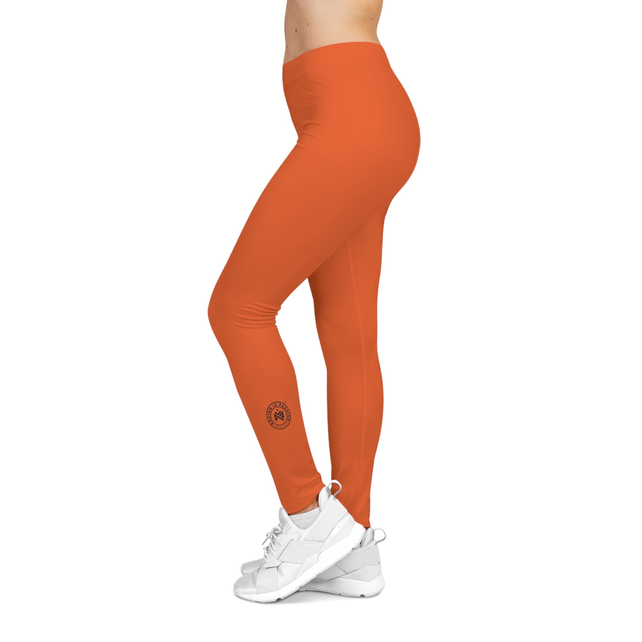 Boxing is Passion™ Orange Women's Casual Leggings