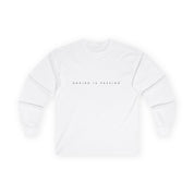 Boxing is Passion™ Unisex Ultra Cotton Long Sleeve Tee (minimalistic back)