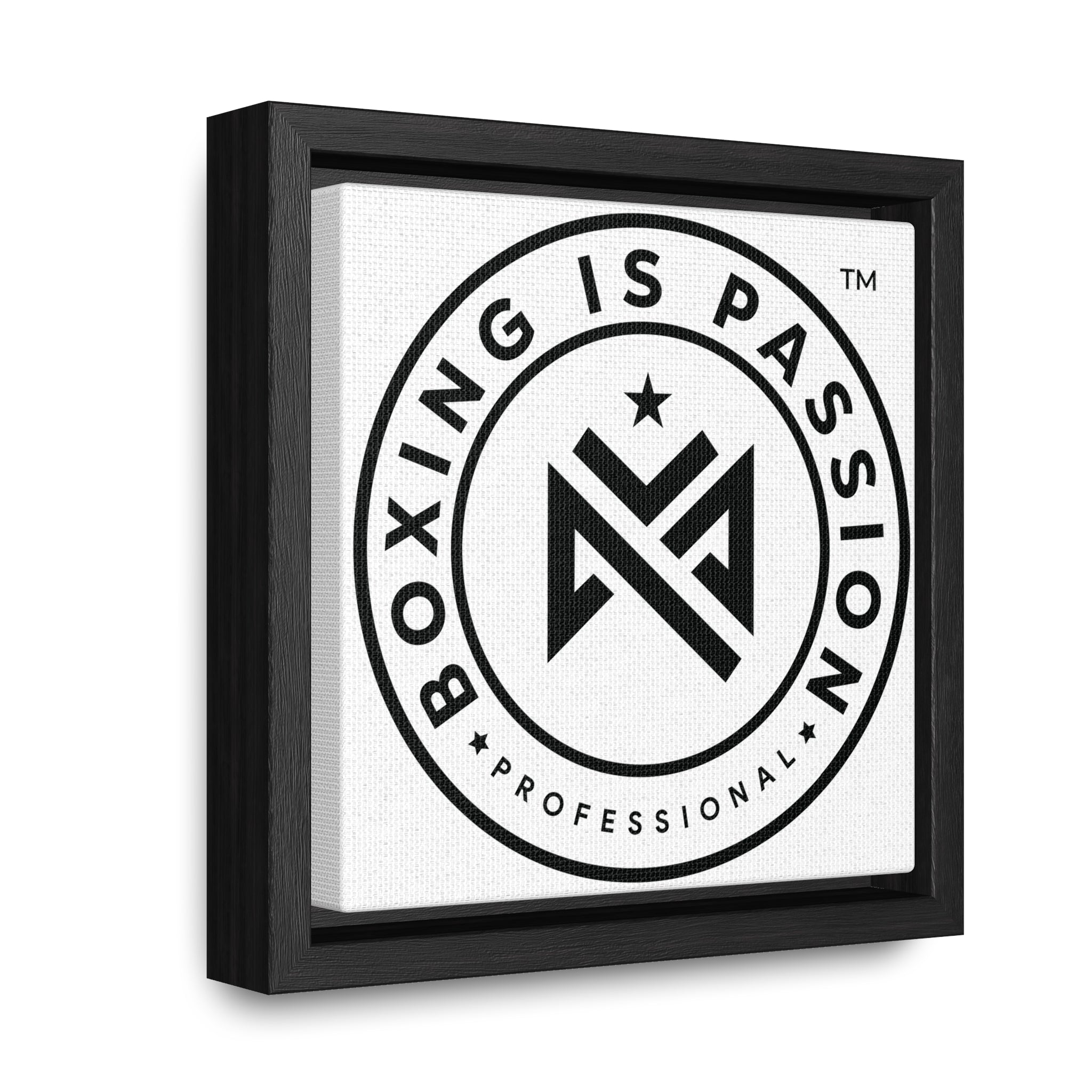 Boxing is Passion™ Gallery Canvas Wraps, Square Frame