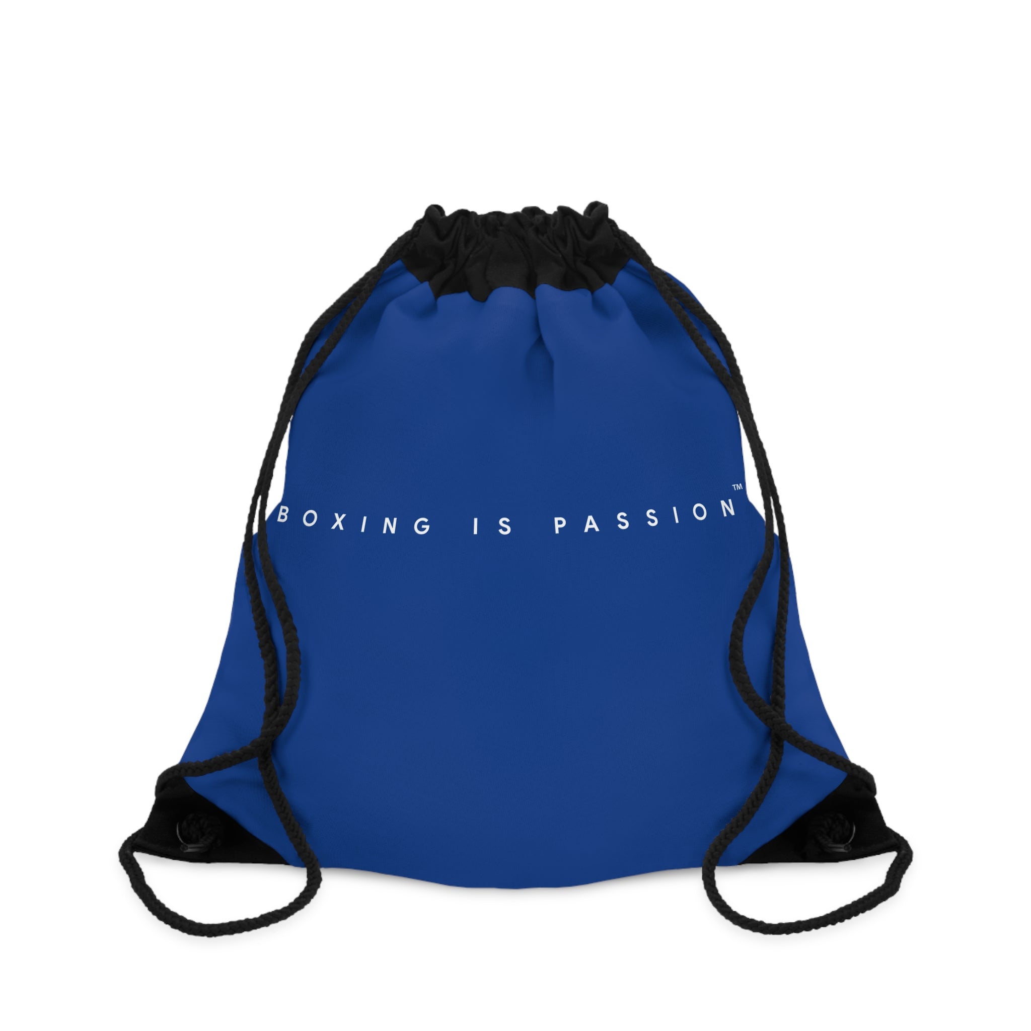 Boxing is Passion™ Blue Drawstring Bag (minimalistic)