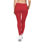 Boxing is Passion™ Dark Red Women's Casual Leggings