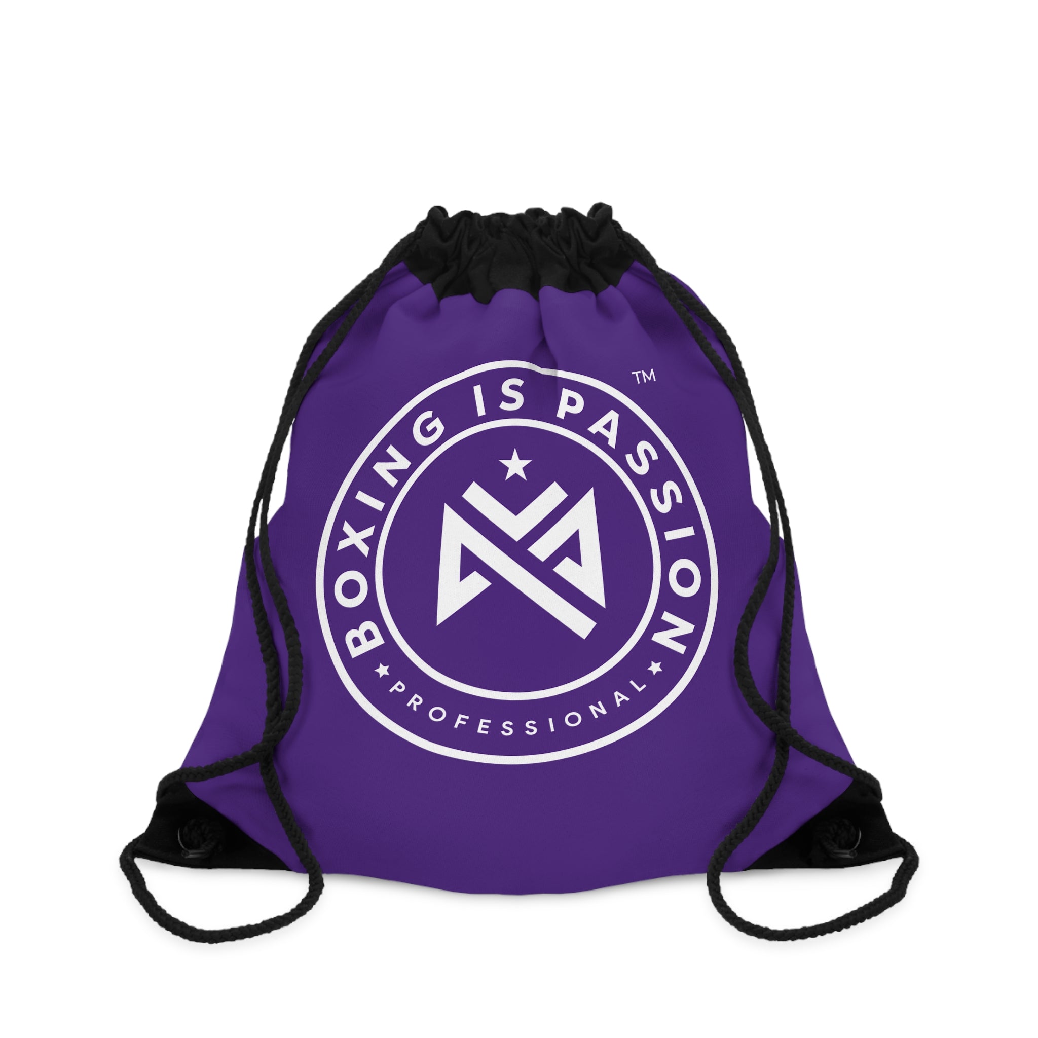 Boxing is Passion™ Purple Drawstring Bag