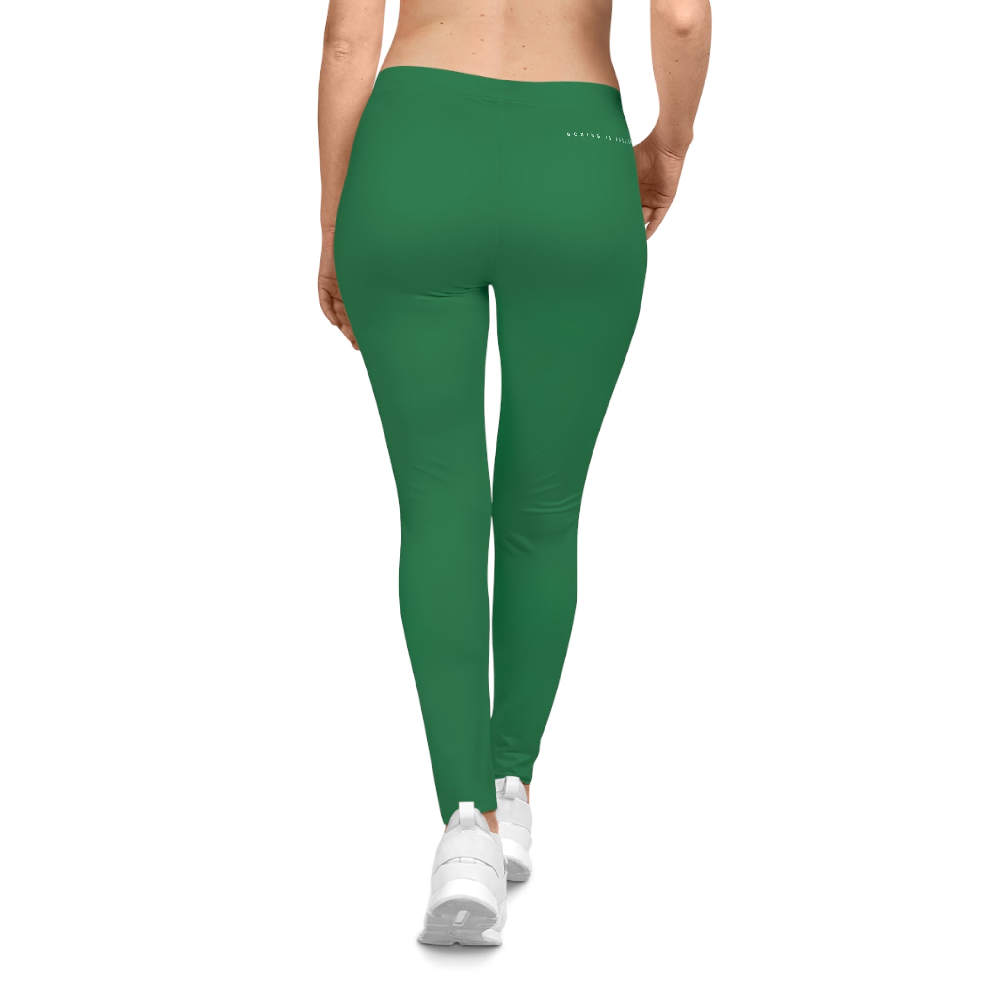 Boxing is Passion™ Dark Green Women's Casual Leggings