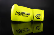 Boxing is Passion™ Velcro Neon Green Training Boxing Gloves