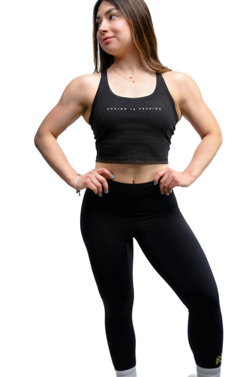 Boxing Tank Top + No Front Seam Leggings Sets