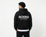 Boxing is Passion Unisex premium mid-weight Black Hoodie