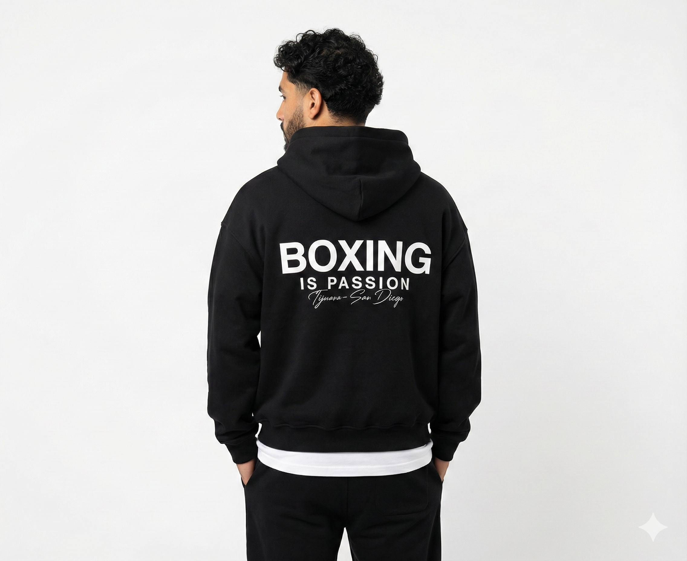 Boxing is Passion Unisex premium mid-weight Black Hoodie