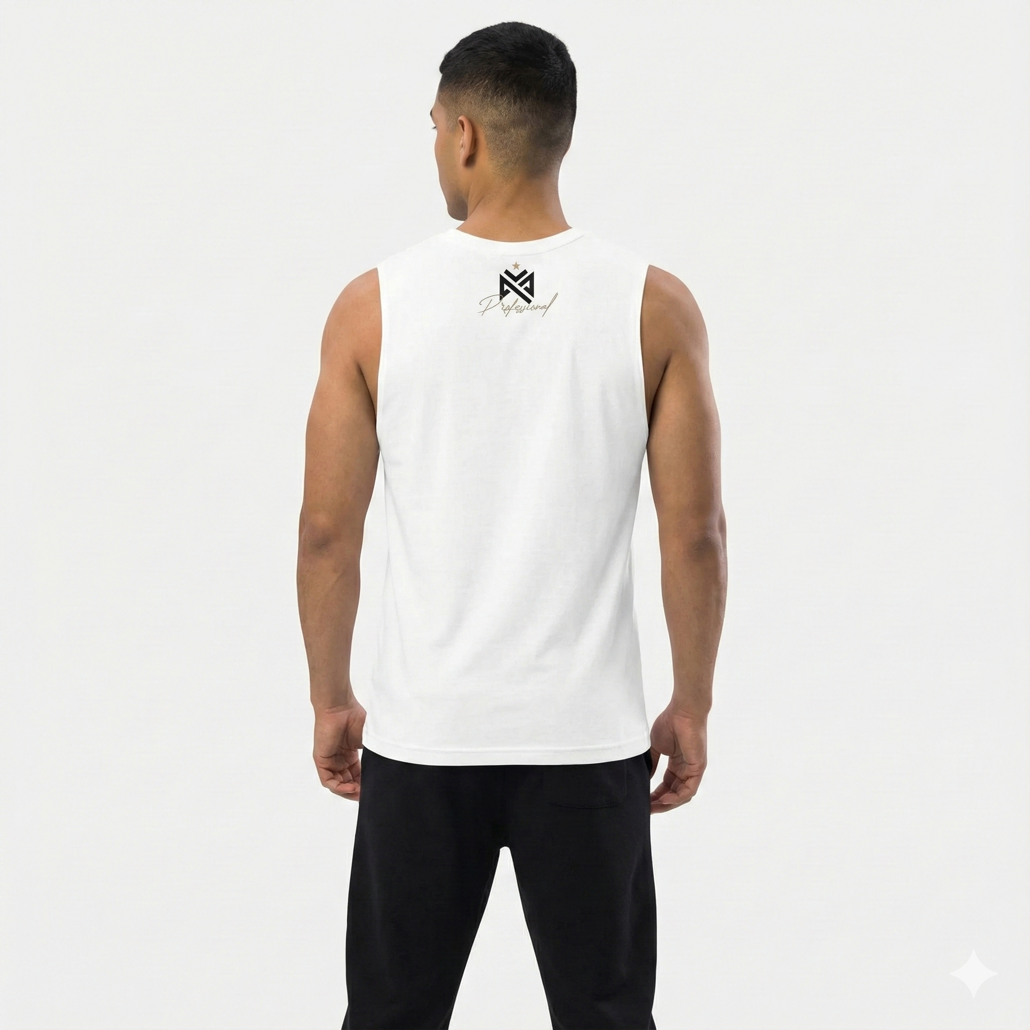 Boxing is Passion White Muscle Shirt