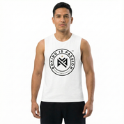 Boxing is Passion White Muscle Shirt