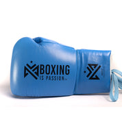 Boxing is Passion Light Blue LB2 Lace Up Training Boxing Gloves